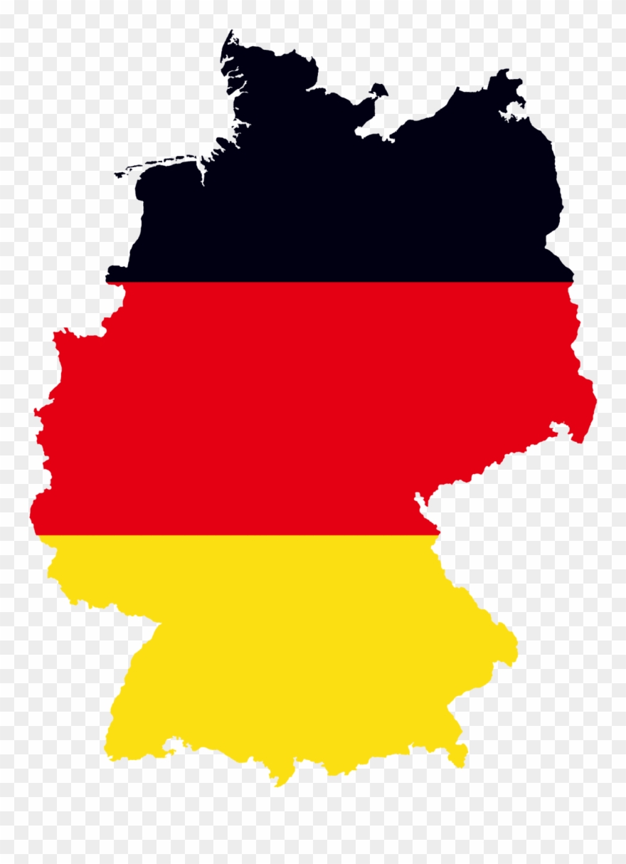 Pictures Of German Flags Clipart Best - Germany With German Flag - Png Download