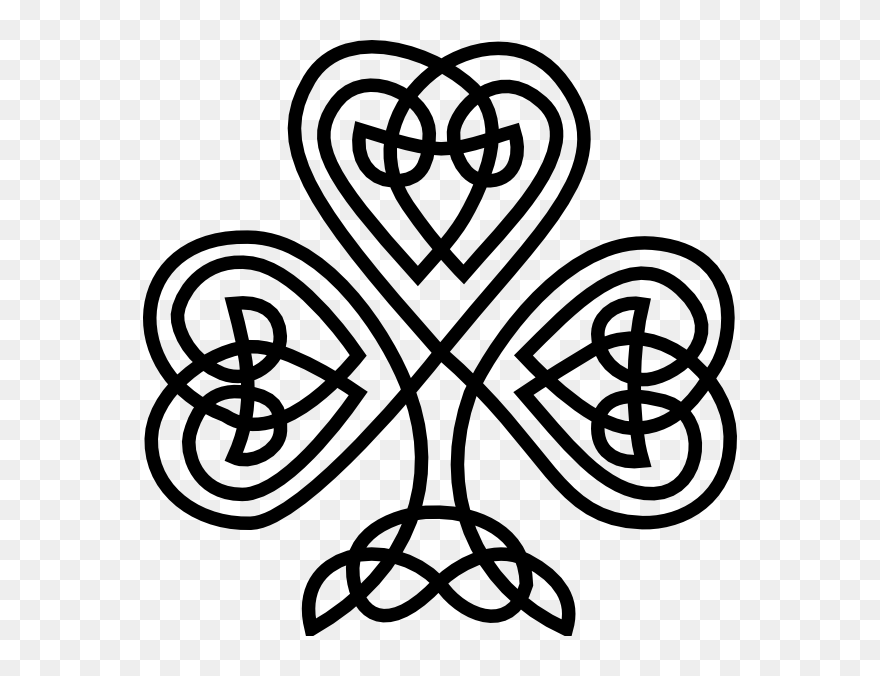 Celtic Knot Irish Shamrock Clipart