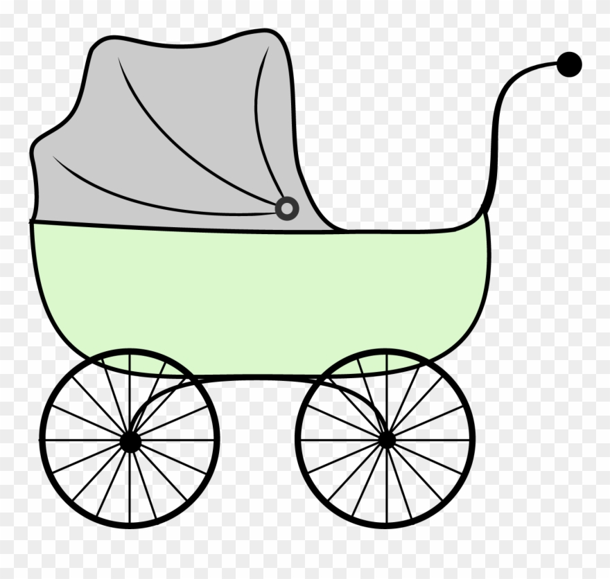 Baby Boy Shower Drop Dead Gorgeous Precious Moments - Stroller Clipart - Png Download