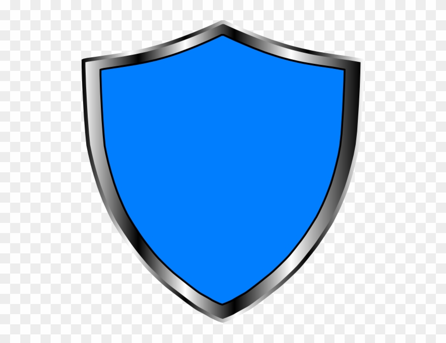 Escudo Azul Clip Art At Clker Com - Escudo Azul E Branco Png Transparent Png