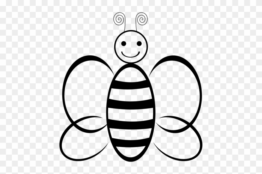 All Photo Png Clipart - Honey Bee Black And White Transparent Png