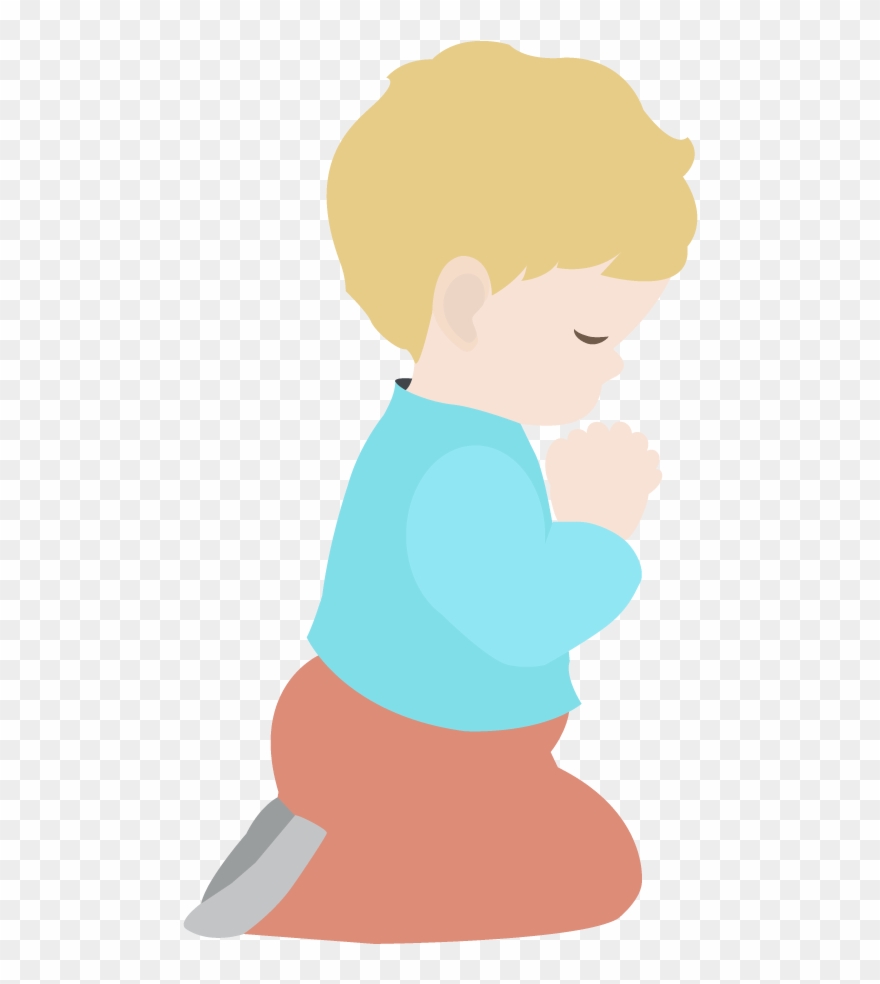 Praying - Child Praying Clipart - Png Download