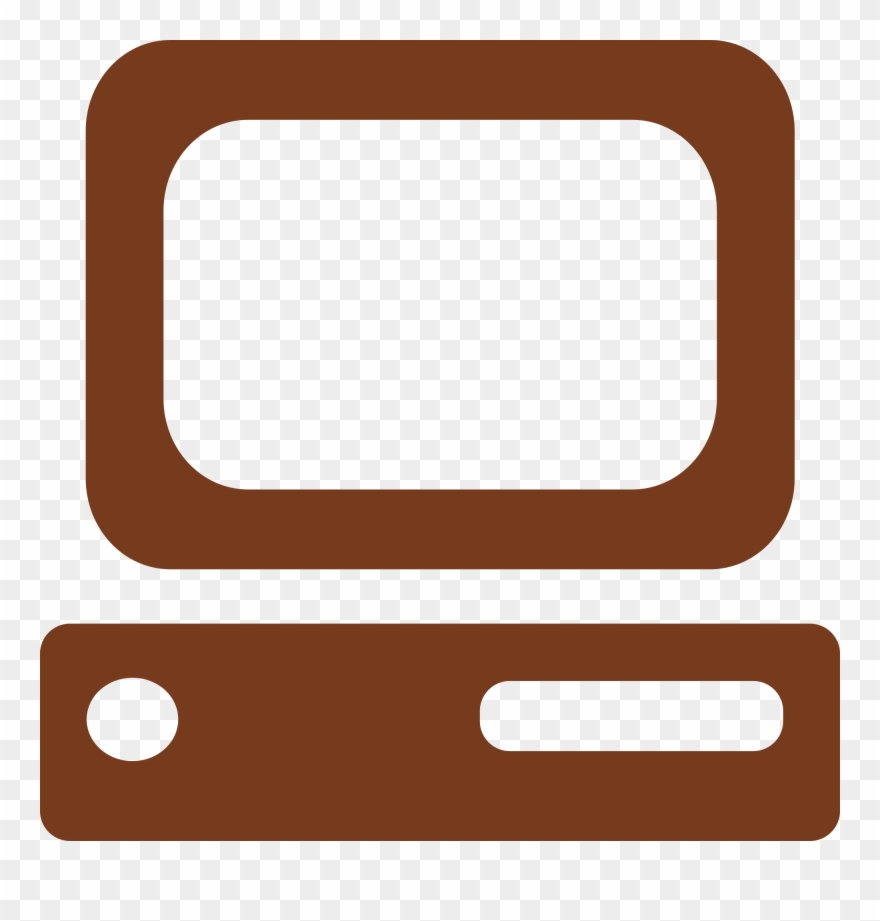 Computer Free Simple Oldschoolputer Clipart Clipart - Old School Computer Clipart - Png Download