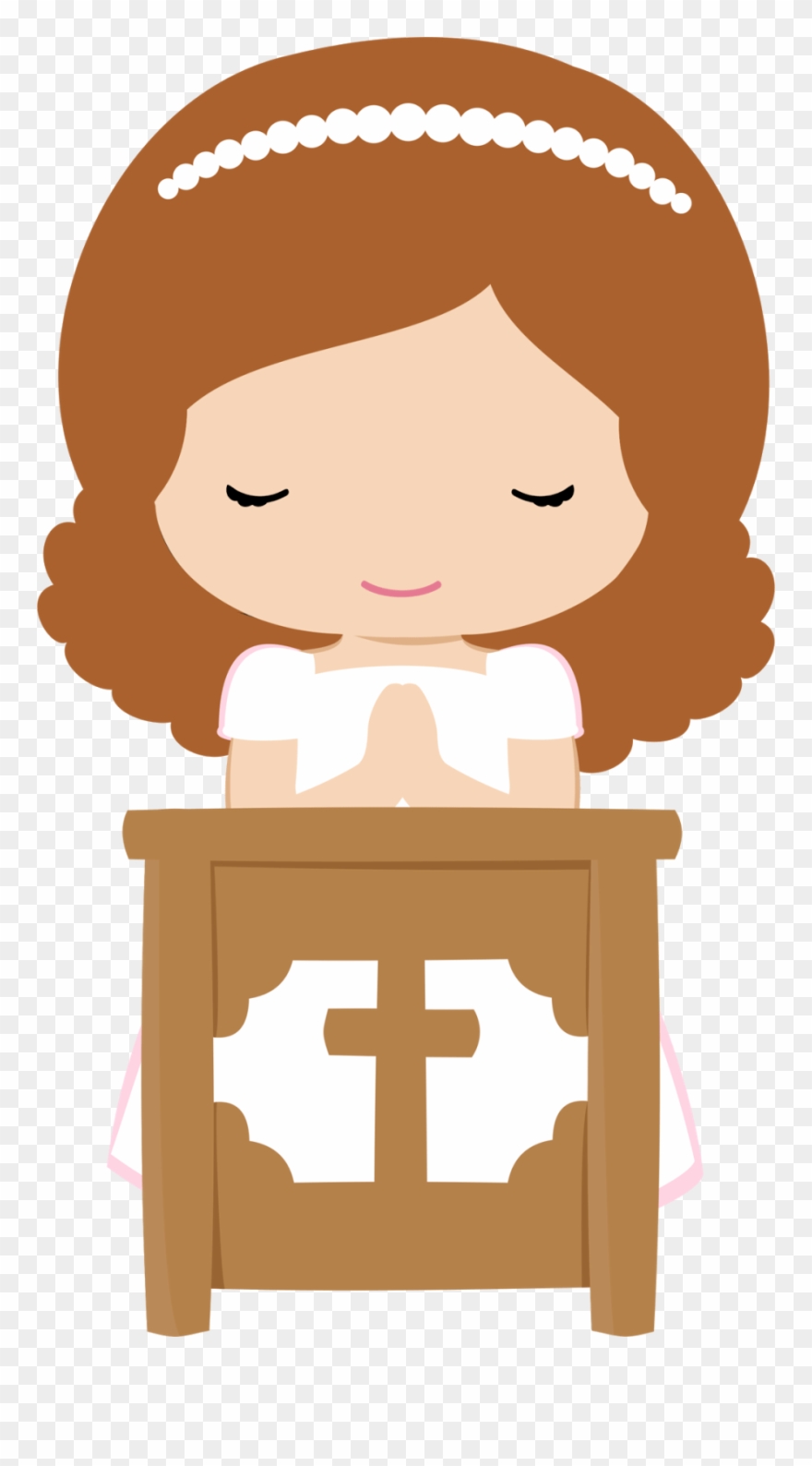 Clip Art Communion Girl Png Transparent Png