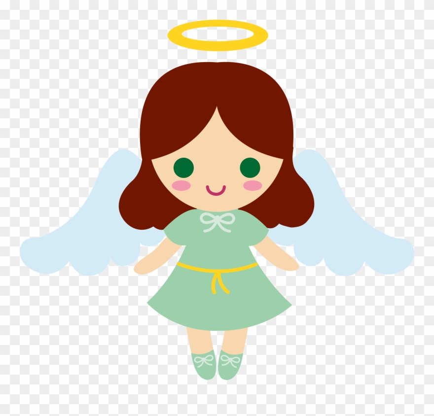 Cartoon Angel Clipart - Little Angel Angel Cartoon - Png Download