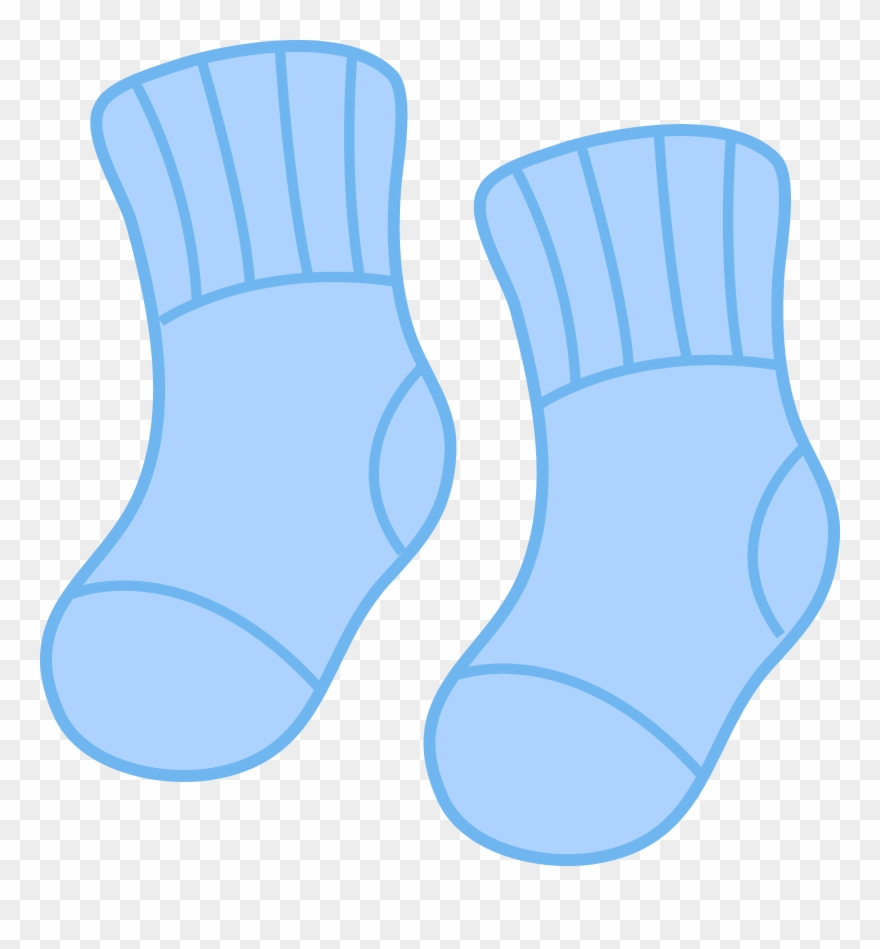 Baby Boy Shower Engaging Baby Shower Clip Art It's - Blue Socks Animated - Png Download