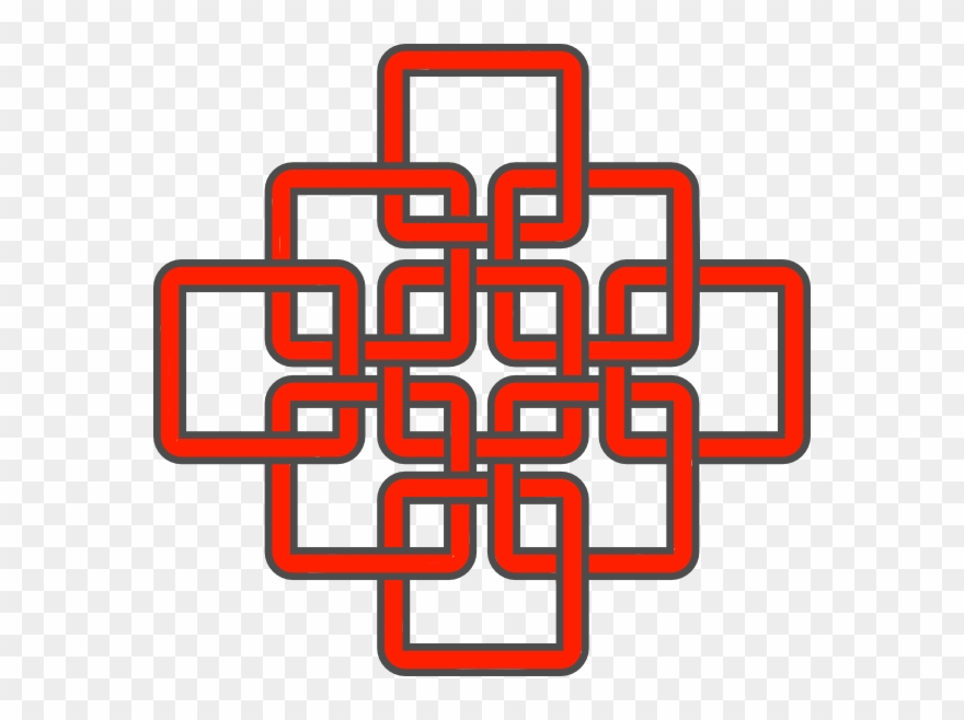 Celtic Knot Clip Art - Celtic Knot Red Clipart - Png Download