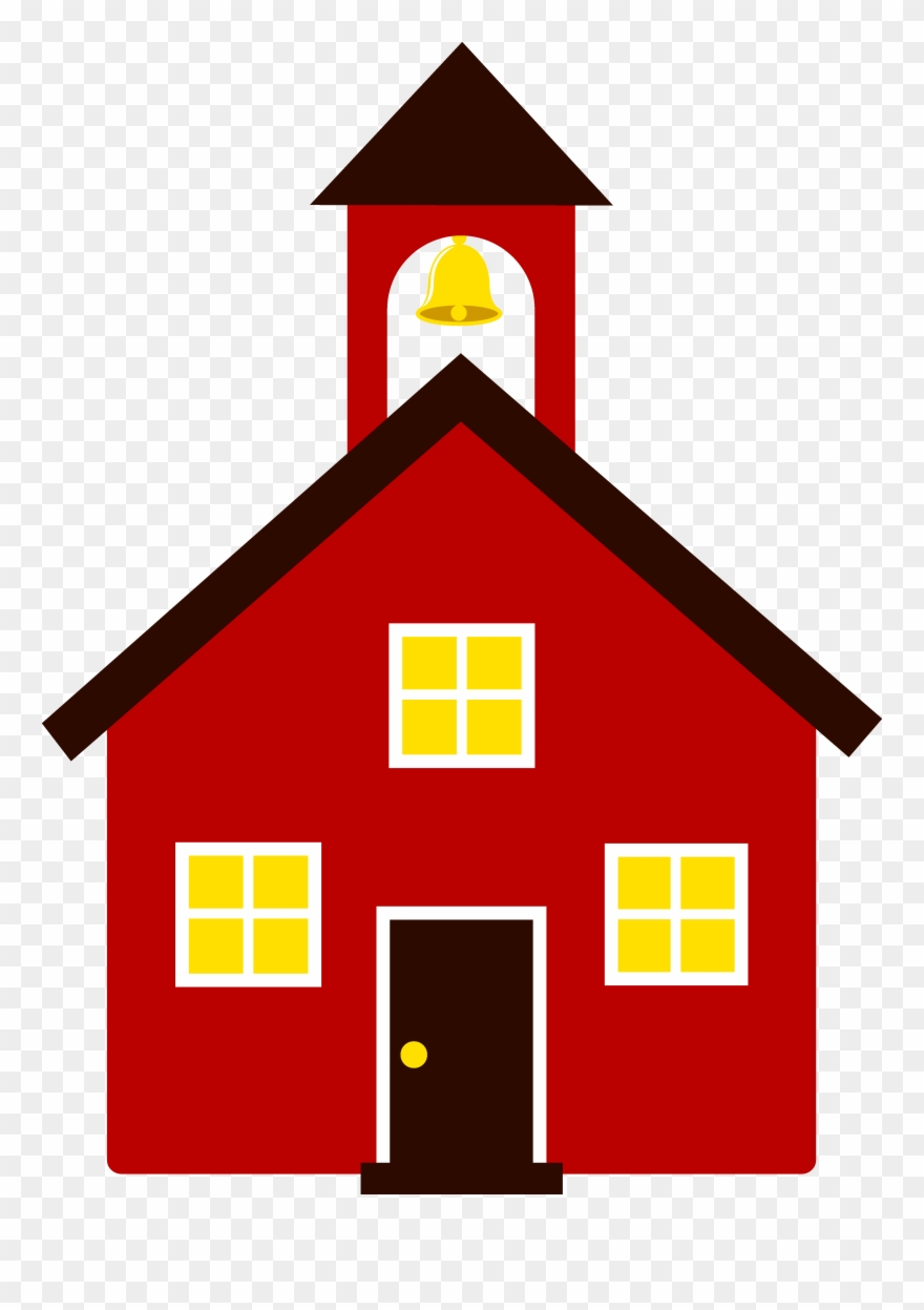 High School Building Clip Art - Schoolhouse Clipart - Png Download