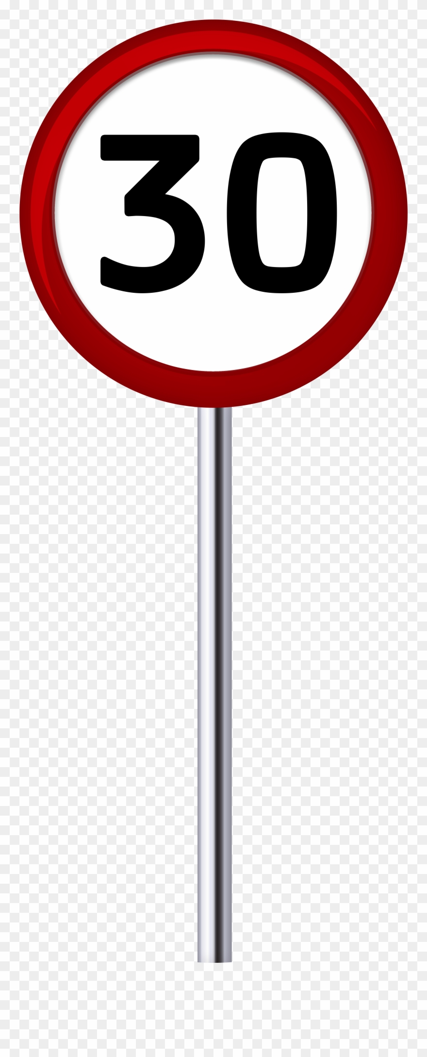 Traffic Sign Speed Limit 30 Png Clip Art - Png Speed Limit 30 Transparent Png