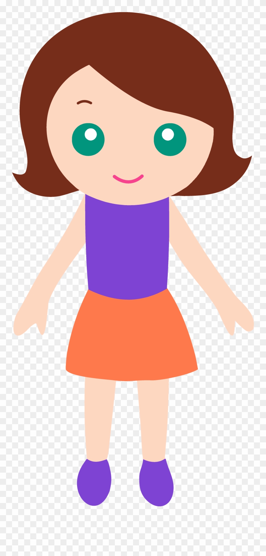 Clip Art Girl Scouts - Clip Art Girl - Png Download