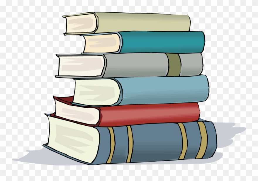 Cartoon Stack Of Books Free Image - Clipart Stack Of Books - Png Download