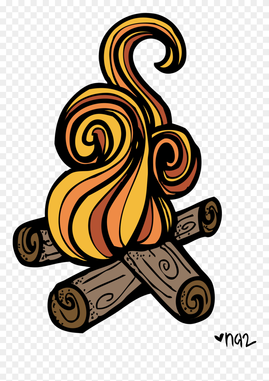 Around The Campfire Clipart - Obsessive Camping Disorder Sticker - Png Download