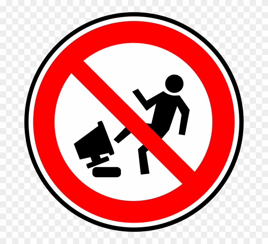 Do Not Damage Your Computer Clip Art - Do Not Damage Computers - Png Download