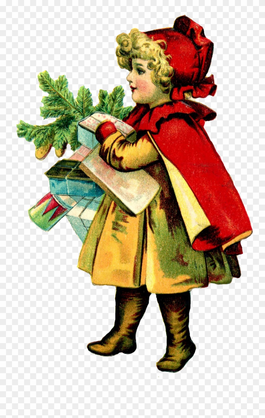 Leaping Frog Designs - Victorian Christmas Clip Art Png Transparent Png