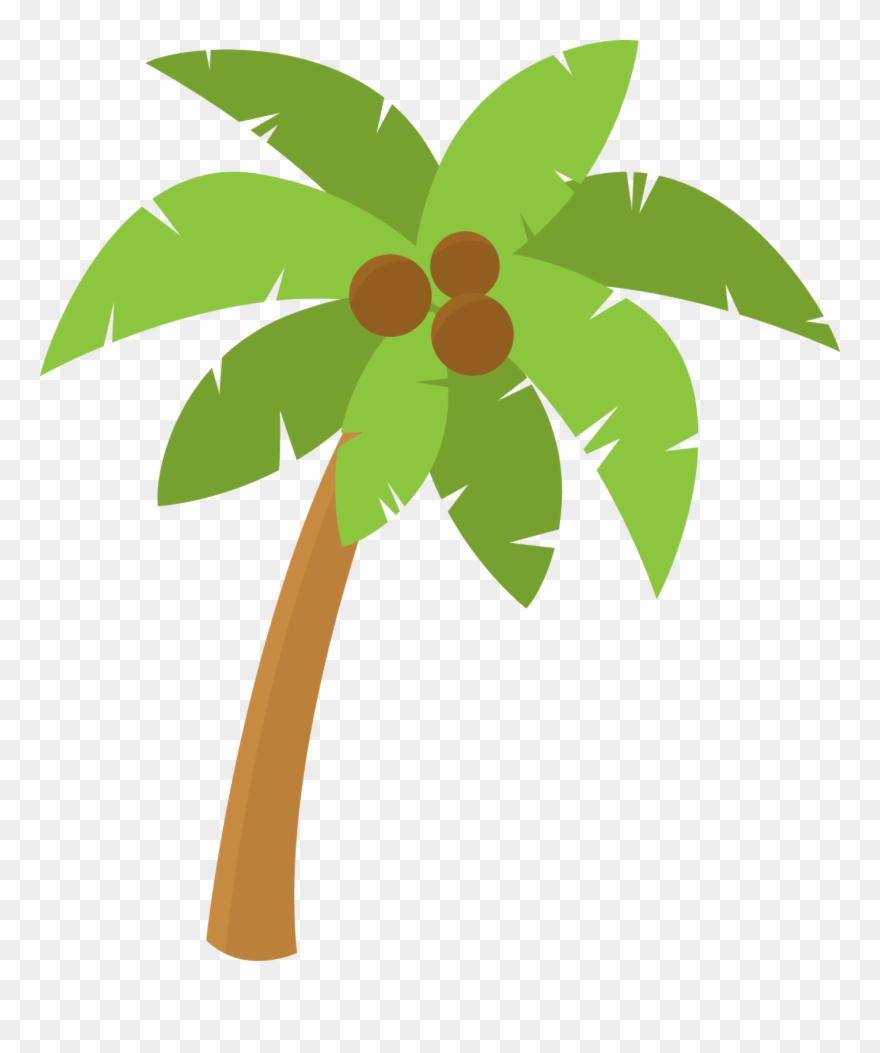 Palm Tree Clipart Luau - Desenho Coqueiro Moana - Png Download