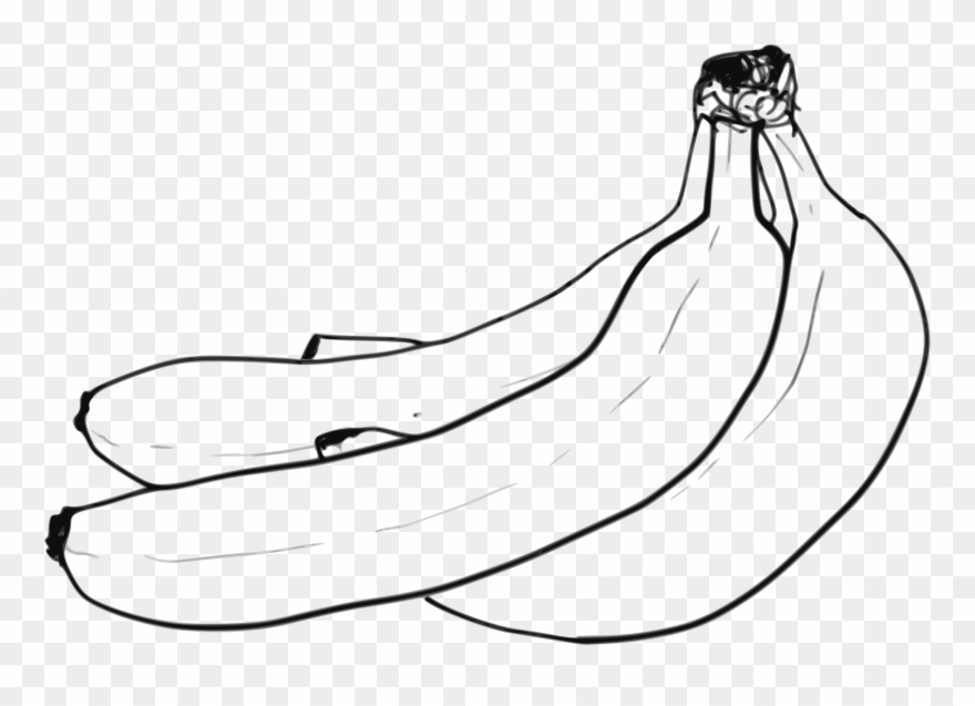 Banana Clipart Mango - Bananas Black And White Clip Art - Png Download