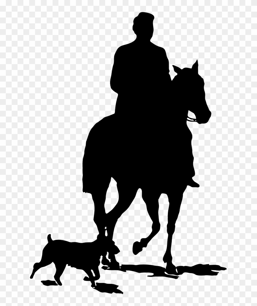 Horse Silhouette - He Coming Or Going Clipart