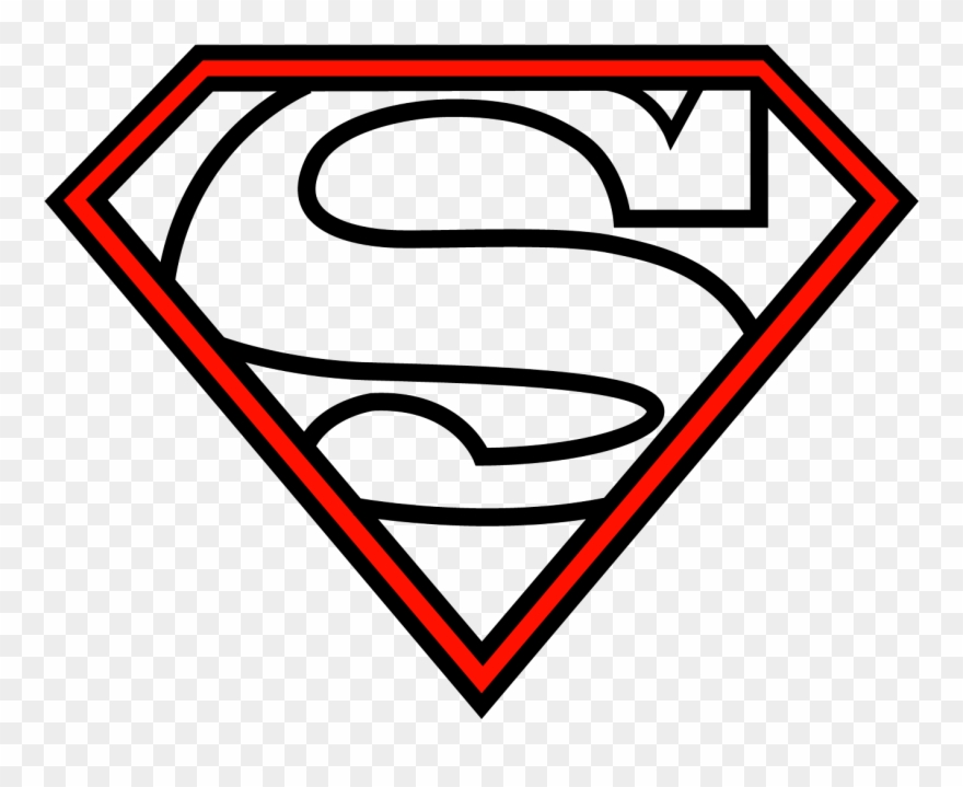 Superman Logo Clip Art Free Clipart Images - Easy Superman Logo Drawing - Png Download
