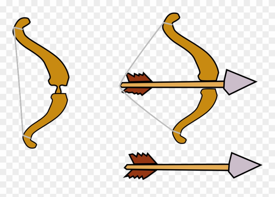 Bow And Medium Image Png - Bow And Arrows Clipart Transparent Png