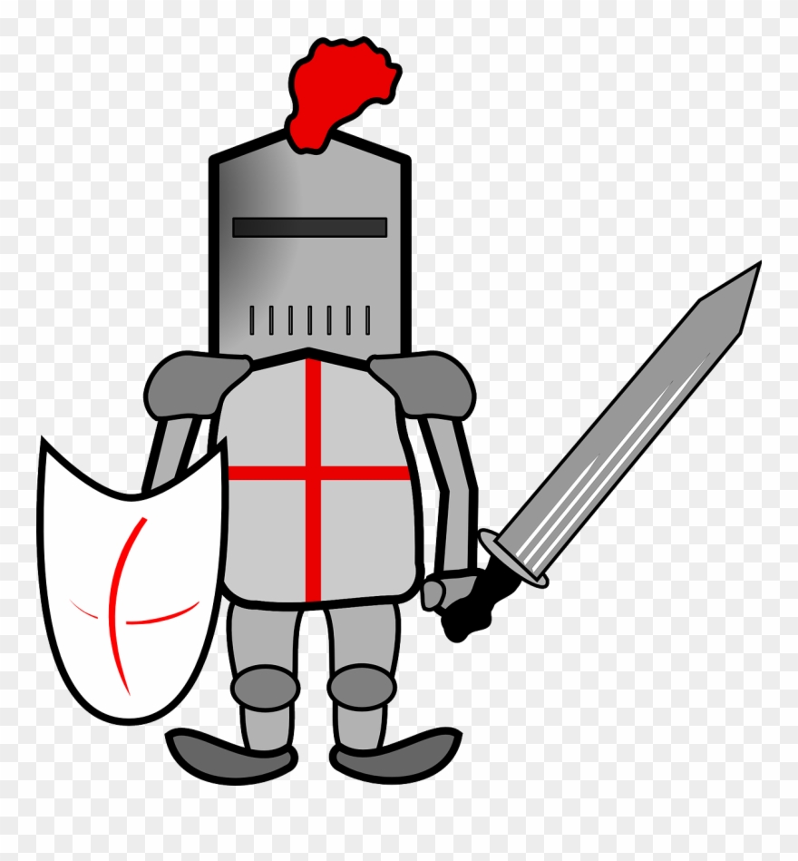 Knight Armor Helmet Clip Art - Clip Art Armour - Png Download