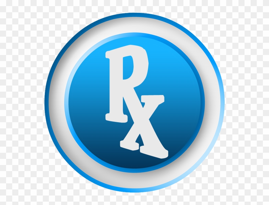 3d White Rx Pharmacist Symbol Clipart Image - Pharmacy Symbol Clip Art - Png Download