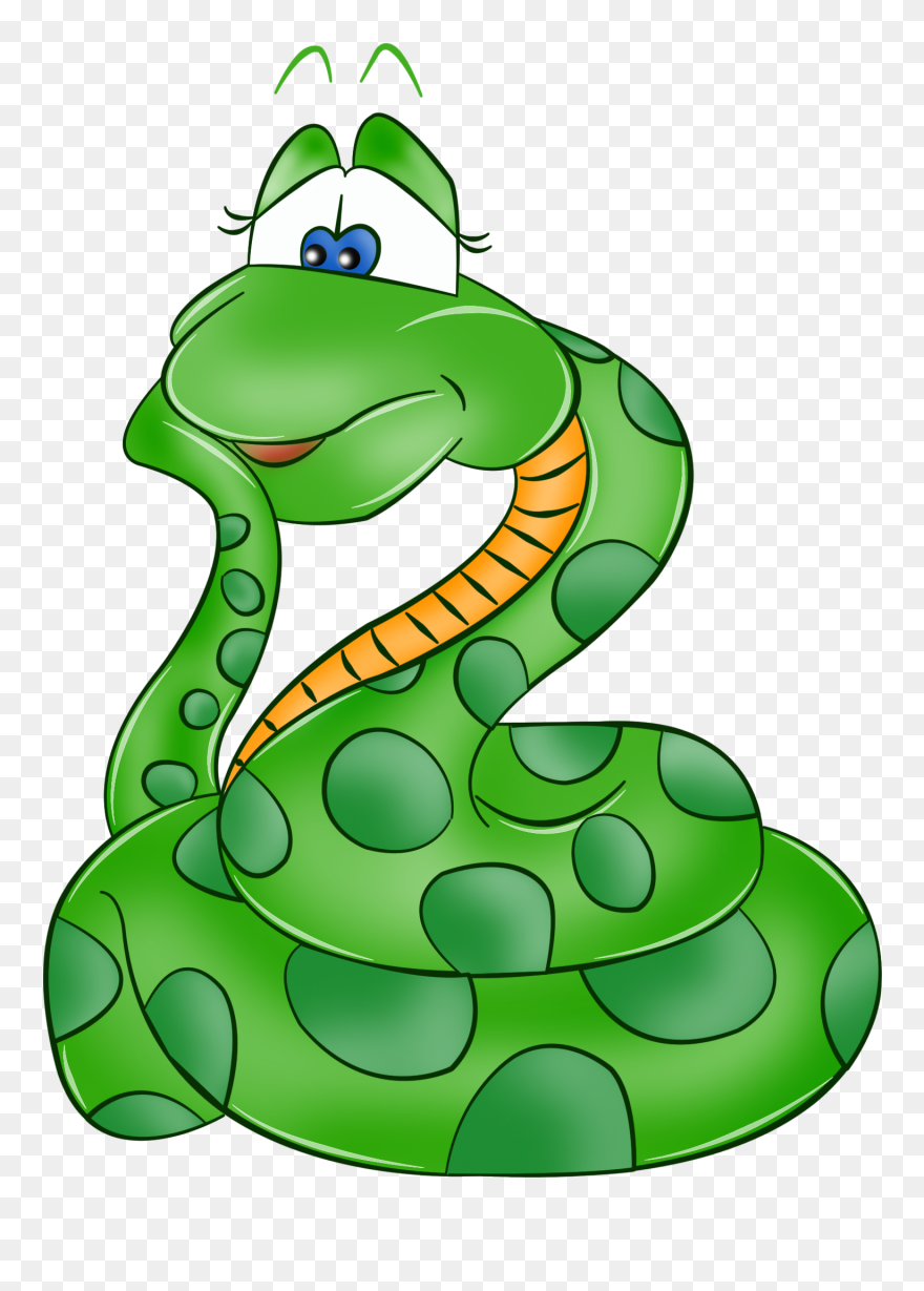 Cartoon Snakes Clip Art Page 2 Snake Images - Start With The Letter S - Png Download