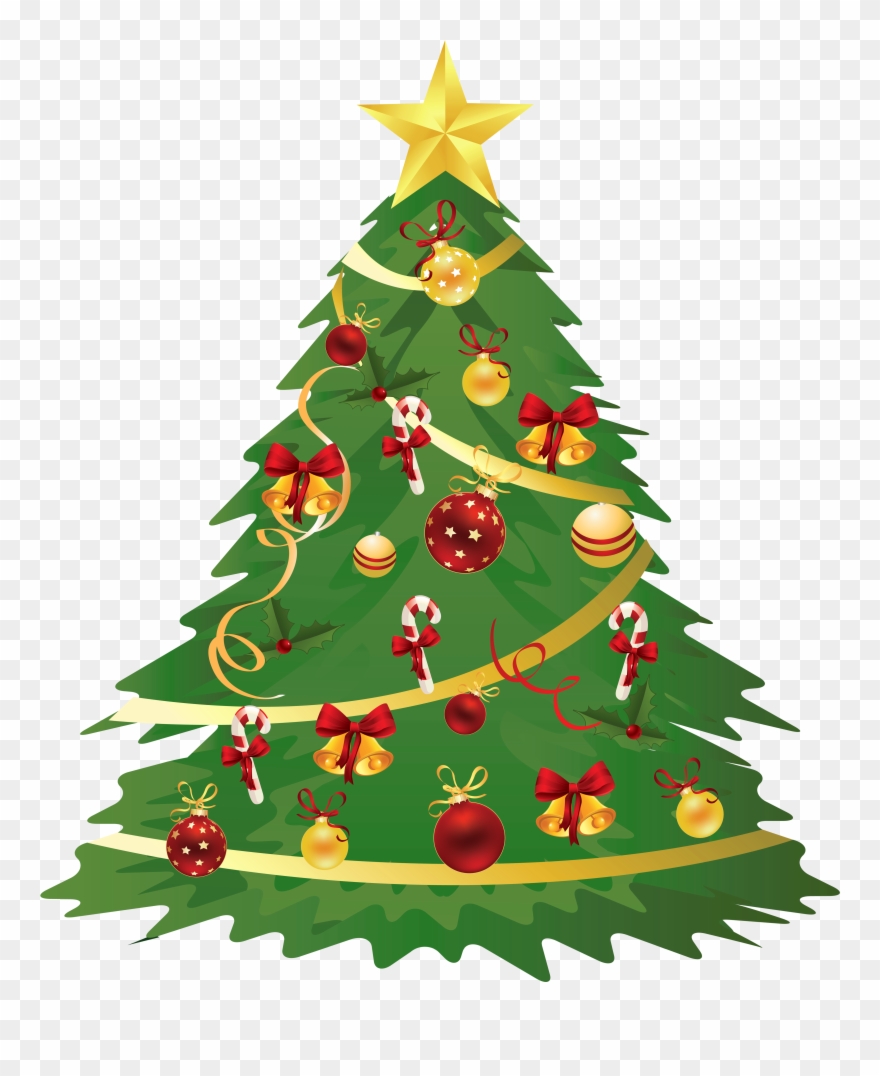 Tree - Christmas - Christmas Tree Clipart Transparent Background - Png Download