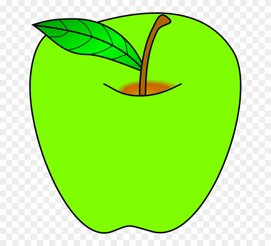 Mango Clipart Buah Buahan - Green Apple Clipart - Png Download