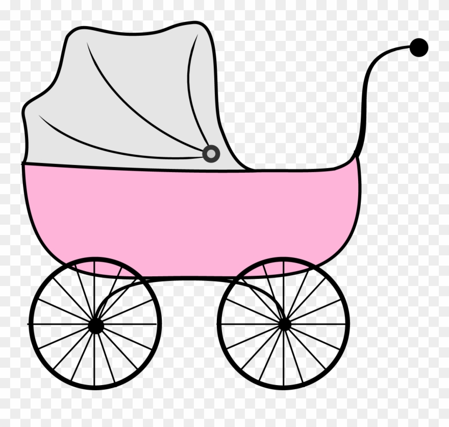 black vintage stroller