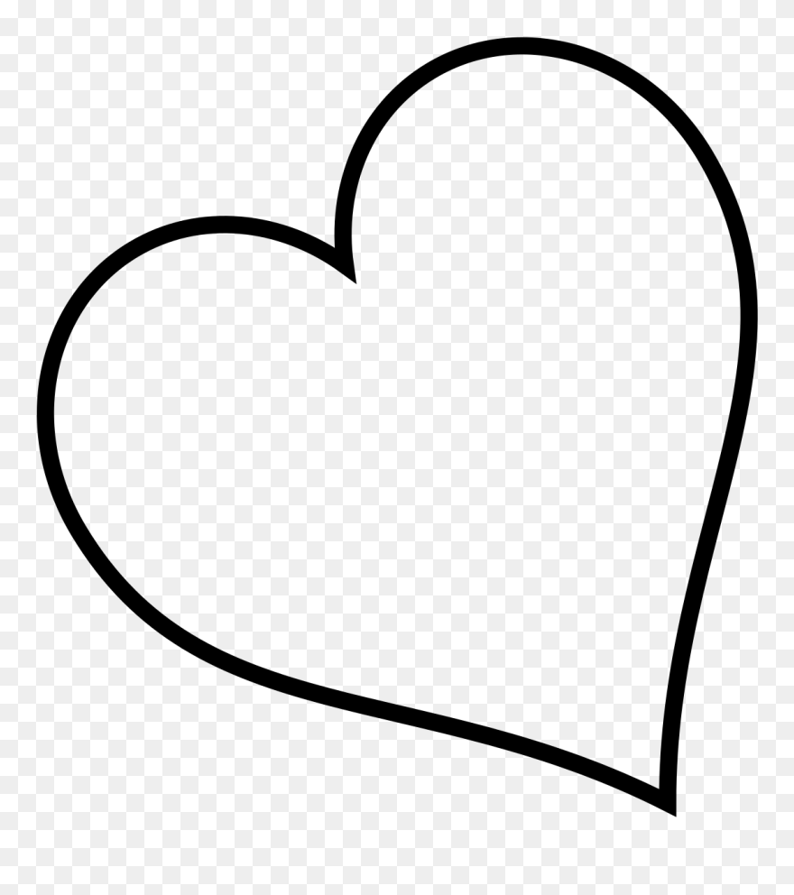 Heart Clipart Black And White - Png Download