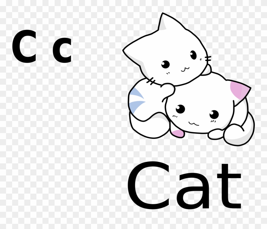 Cat Computer Icons Line Art Drawing Black And White - C Cat Black And White Clipart - Png Download