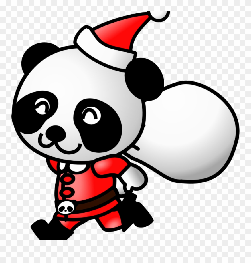 Animated Christmas Clipart And Animations Free Holiday - Christmas Panda Clipart - Png Download
