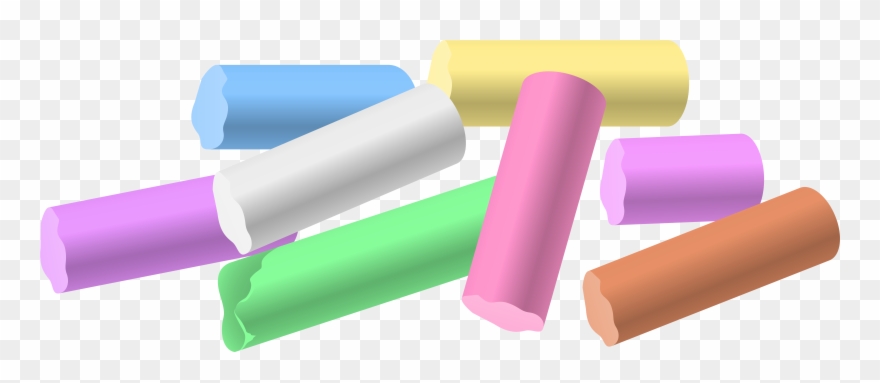Chalk Pieces Png Clip Art - Chalk Clipart Transparent Png
