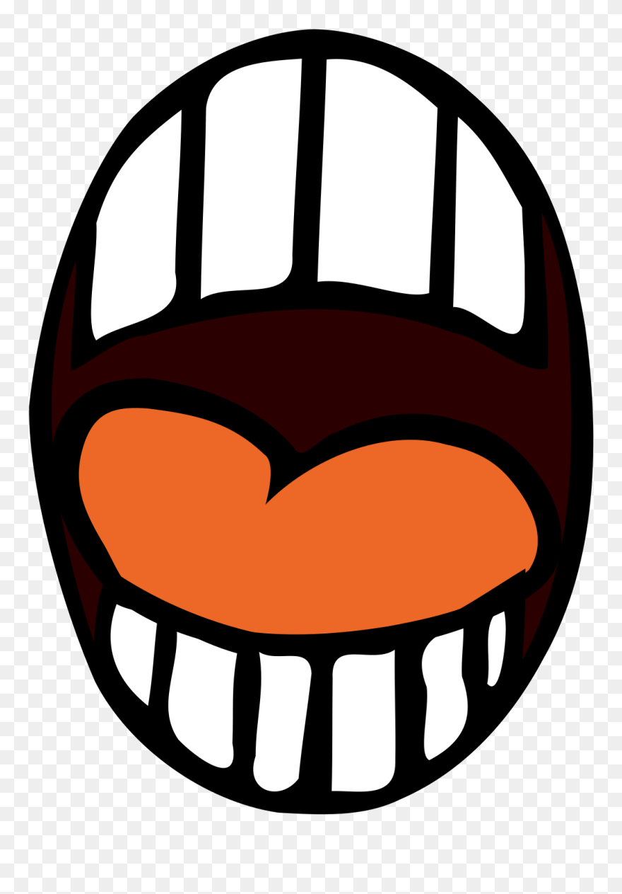 Smiley Mouth Lip Cartoon - Mouth Clip Art - Png Download