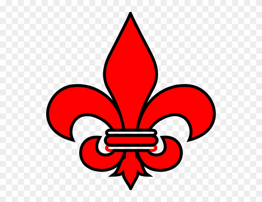 Burgundy Fleur De Lis Clipart