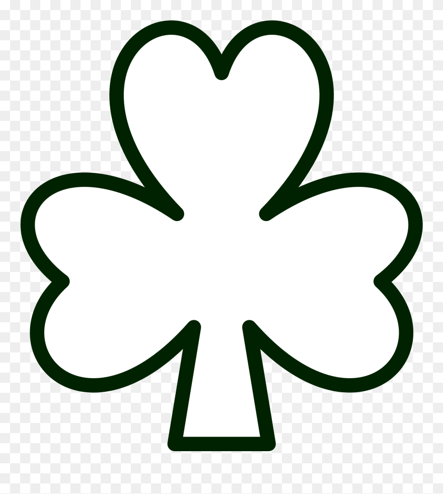 Irish Line Art Clipart - St Patrick Day Black And White - Png Download