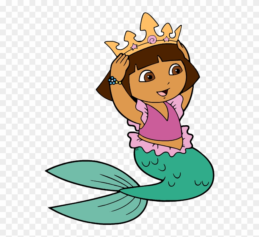 Dora The Explorer Clip Art - Mermaid Dora - Png Download