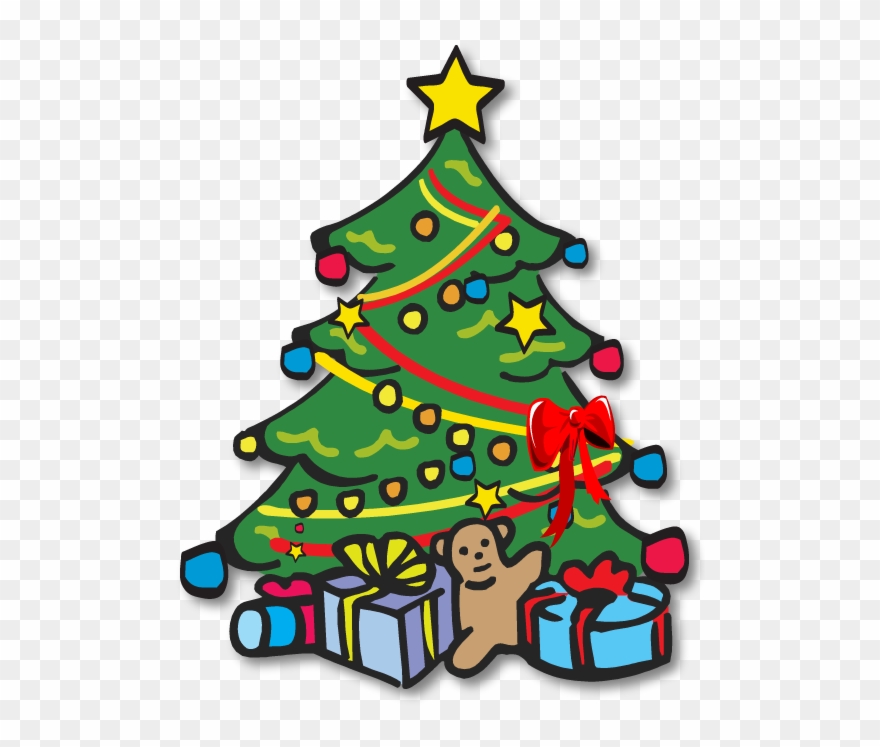 Free Clip Arts - Clip Art Christmas Tree - Png Download