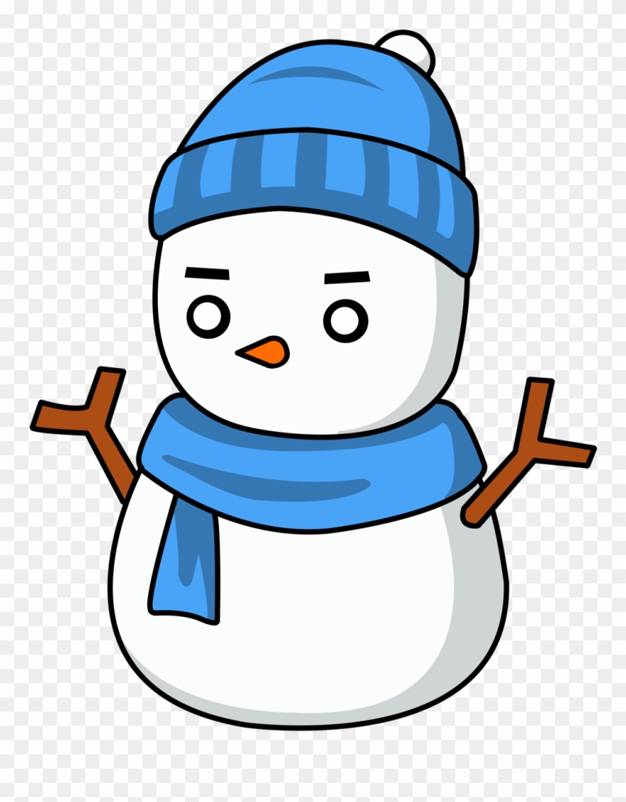 Free Western Clip Art Snowman - Cute Snowman Clipart - Png Download