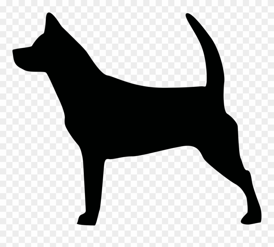 Clipart - Dog Silhouette - Png Download