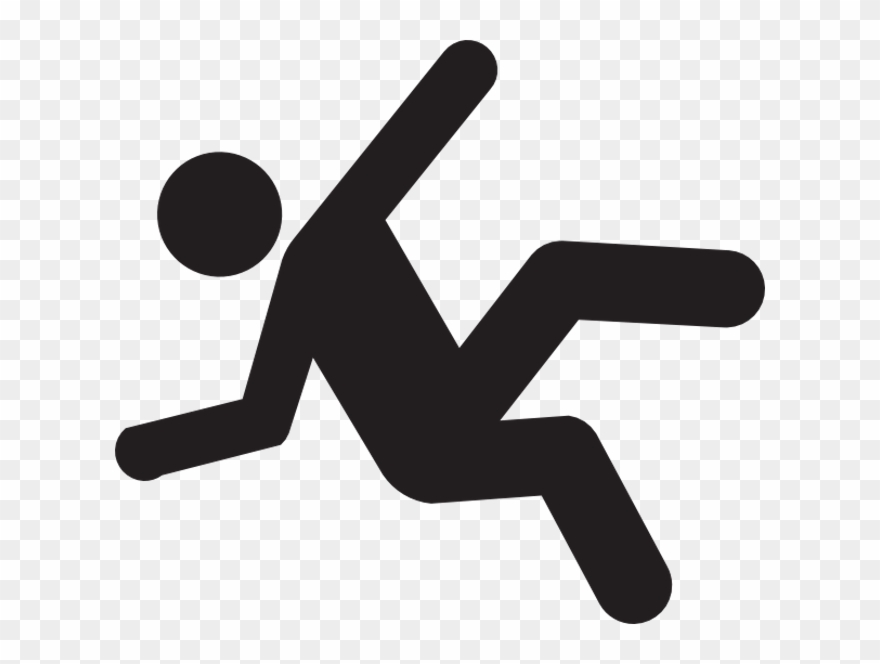Cartoon Person Falling - Falling Stick Figure Transparent Clipart