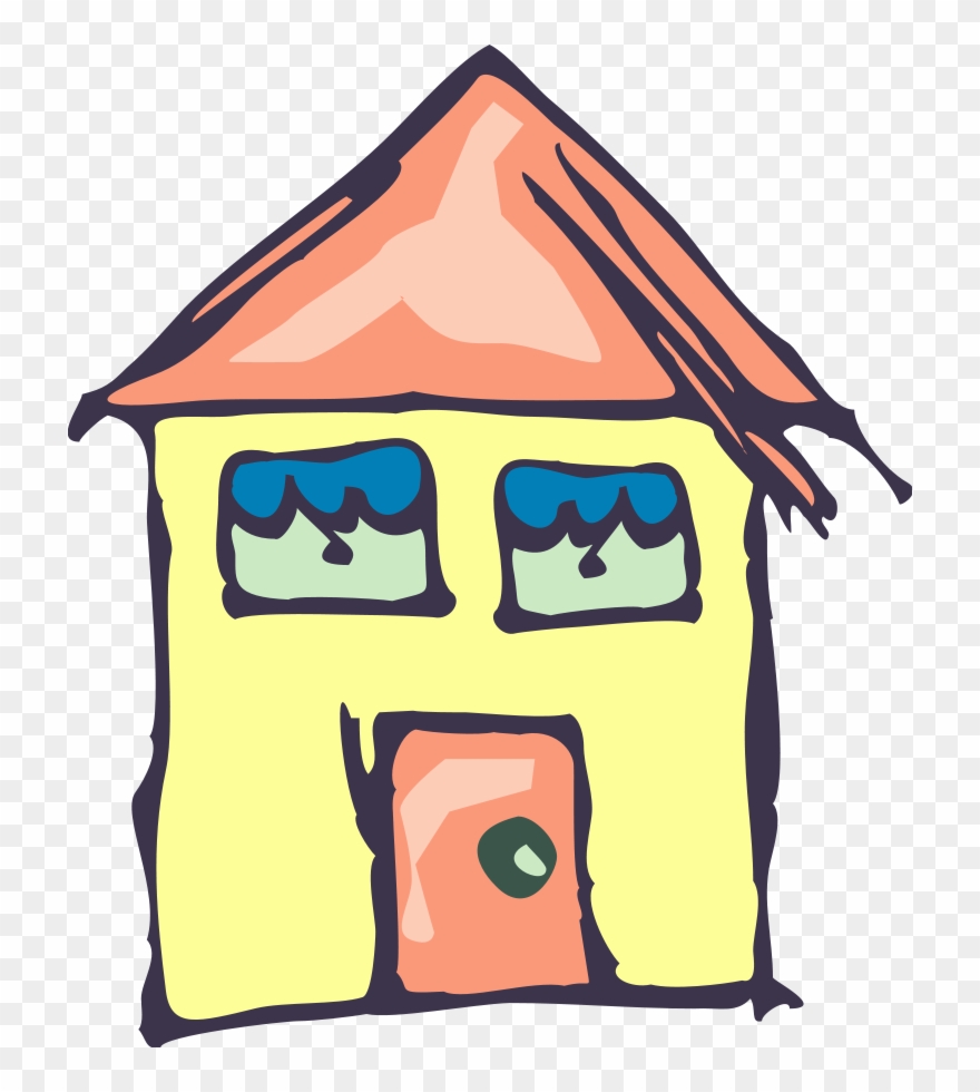 Building 20clip 20art - House Drawing Clip Art - Png Download