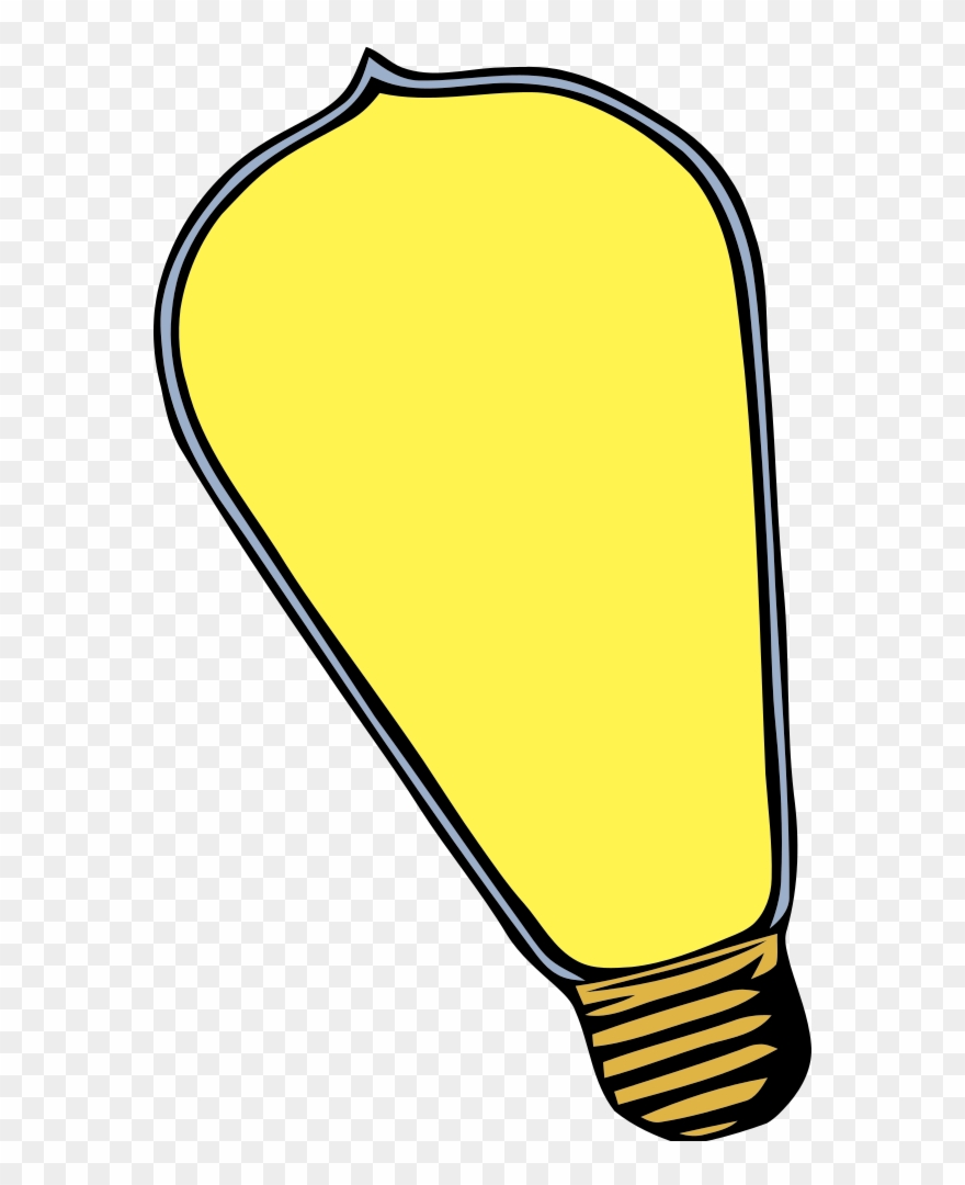 Image Of Clip Art Bulb 6 Light Bulb Icon Clipart Free - Cartoon Edison Bulb - Png Download