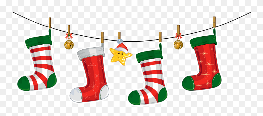 Christmas Christmas Treet Free Clip Art Images For - Christmas Stocking Clipart - Png Download