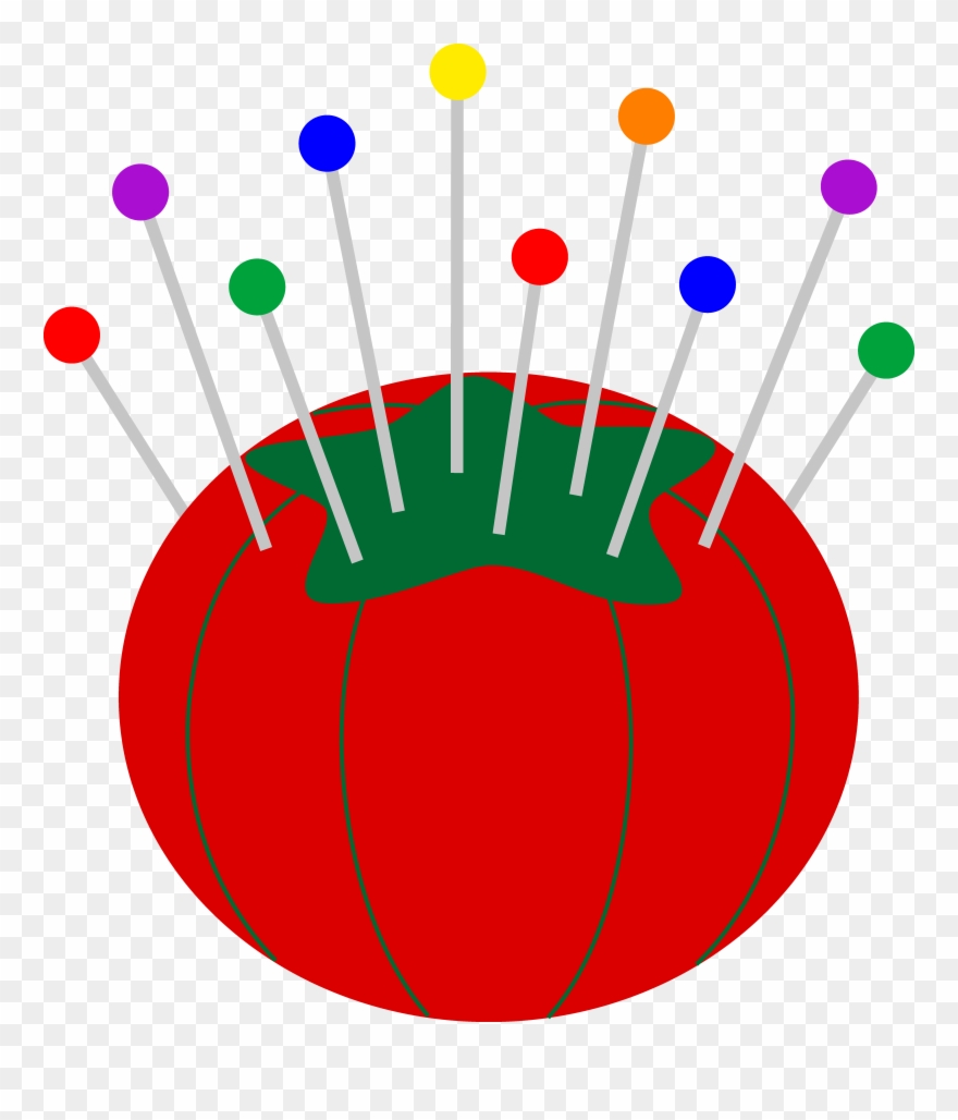 Sewing Clip Art Borders Free - Sewing Pin Cushion Clip Art - Png Download
