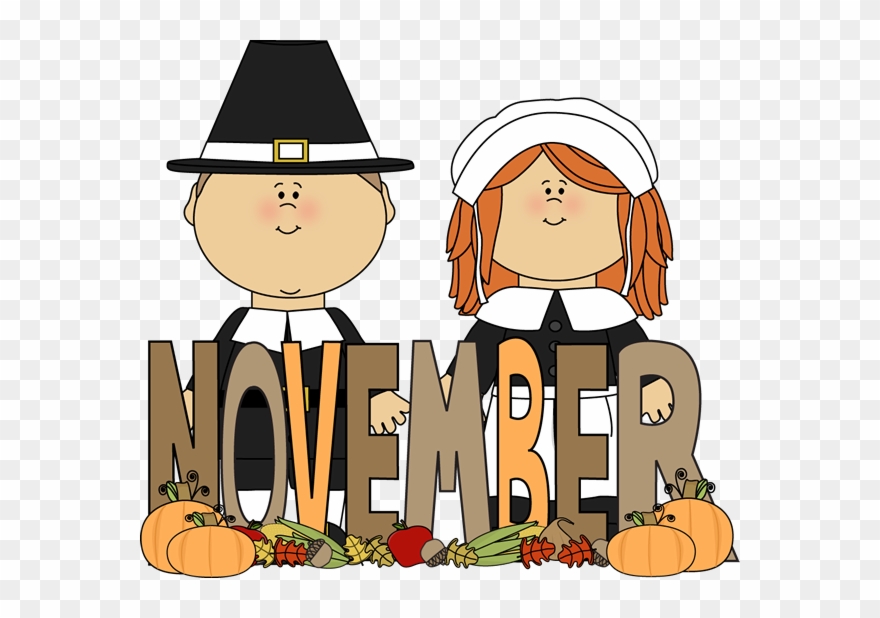 Free Month Of November Pilgrims Image The - Months Of The Year November Clipart