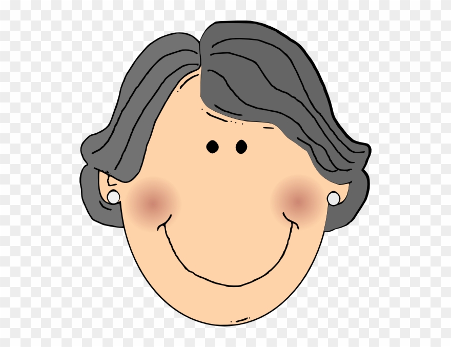 Clip Arts Related To - Grandma Face Clipart - Png Download