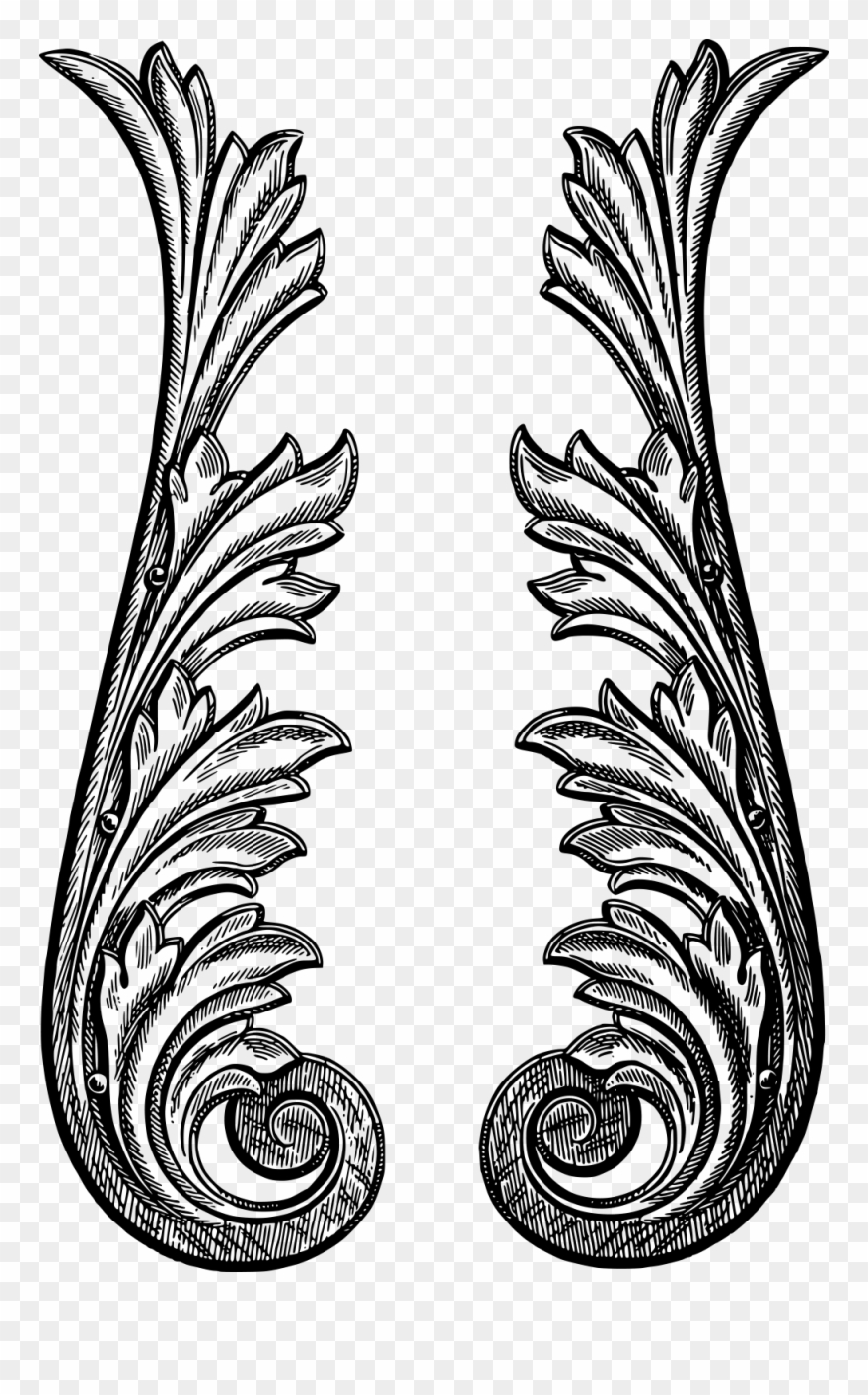 Download 5 Royalty Free Vintage Flourish Stock Art - Vector Vintage Flourish Png Clipart