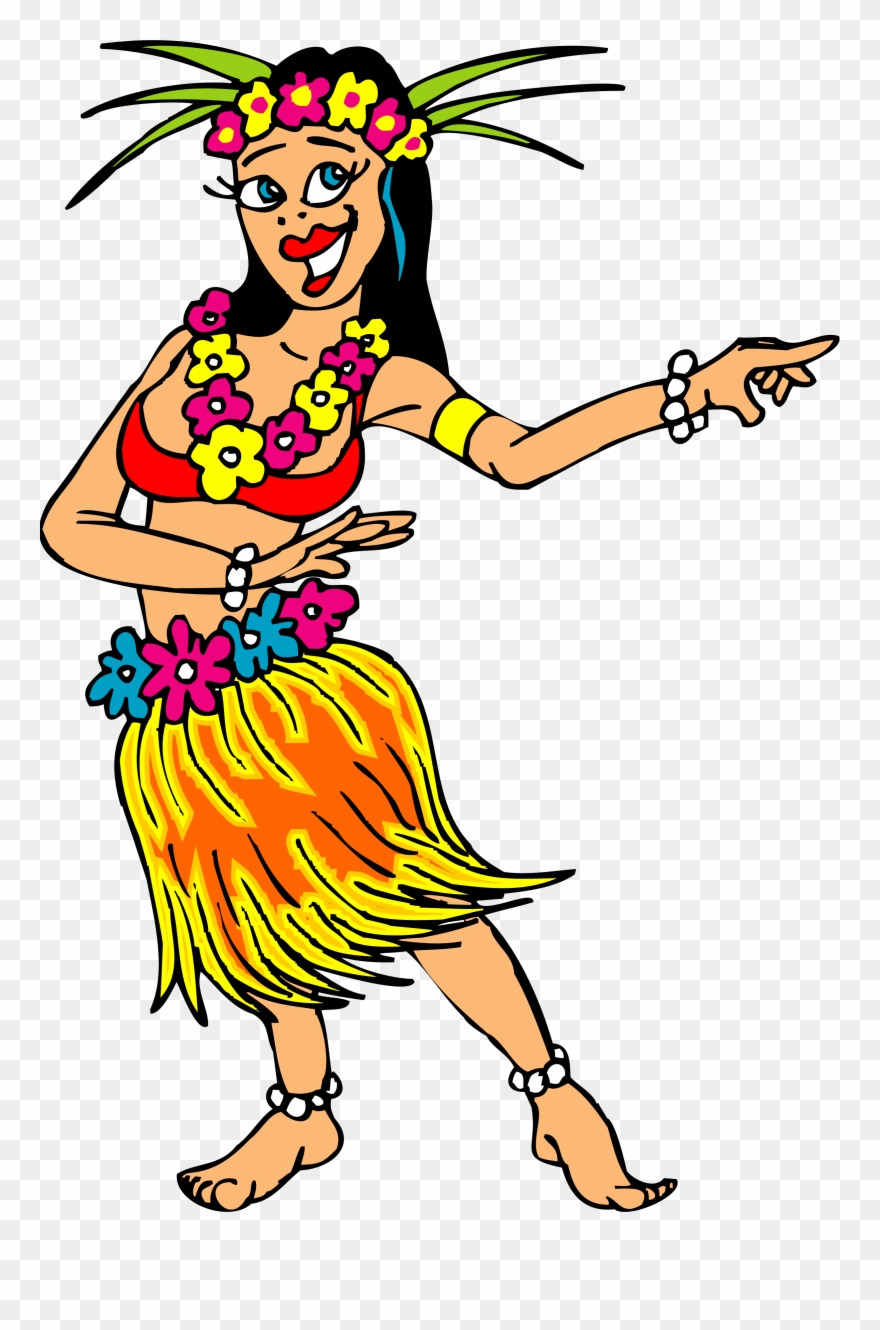 Smiling Hawaiian Hula Dancers Royalty Free Picture - Hawaiian Dancer Clipart Png Transparent Png