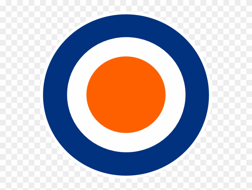 Graphic Freeuse Library Bullseye Clipart - Blue And Orange Bullseye - Png Download